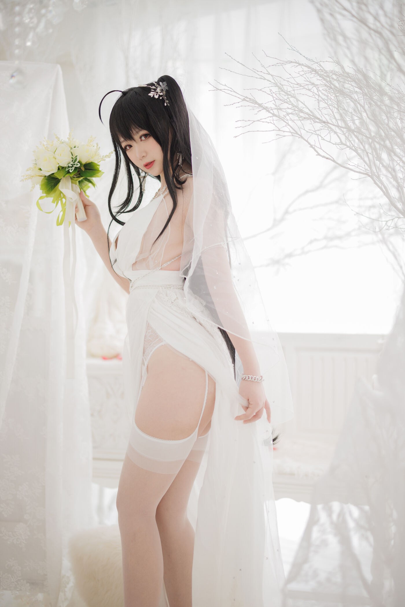 樱落酱 NO.023 大凤花嫁 [26P]插图5